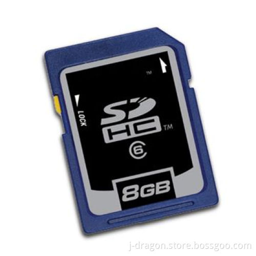 8GB SDHC Memory Card Class6 with 10-year Data Retention, Built-in Writing Protection Switch